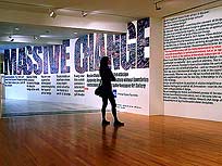 Massive Change exhibition entrance